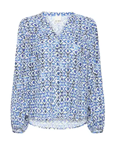 ICHI CAMICIA MARRAKECH AZZURRO