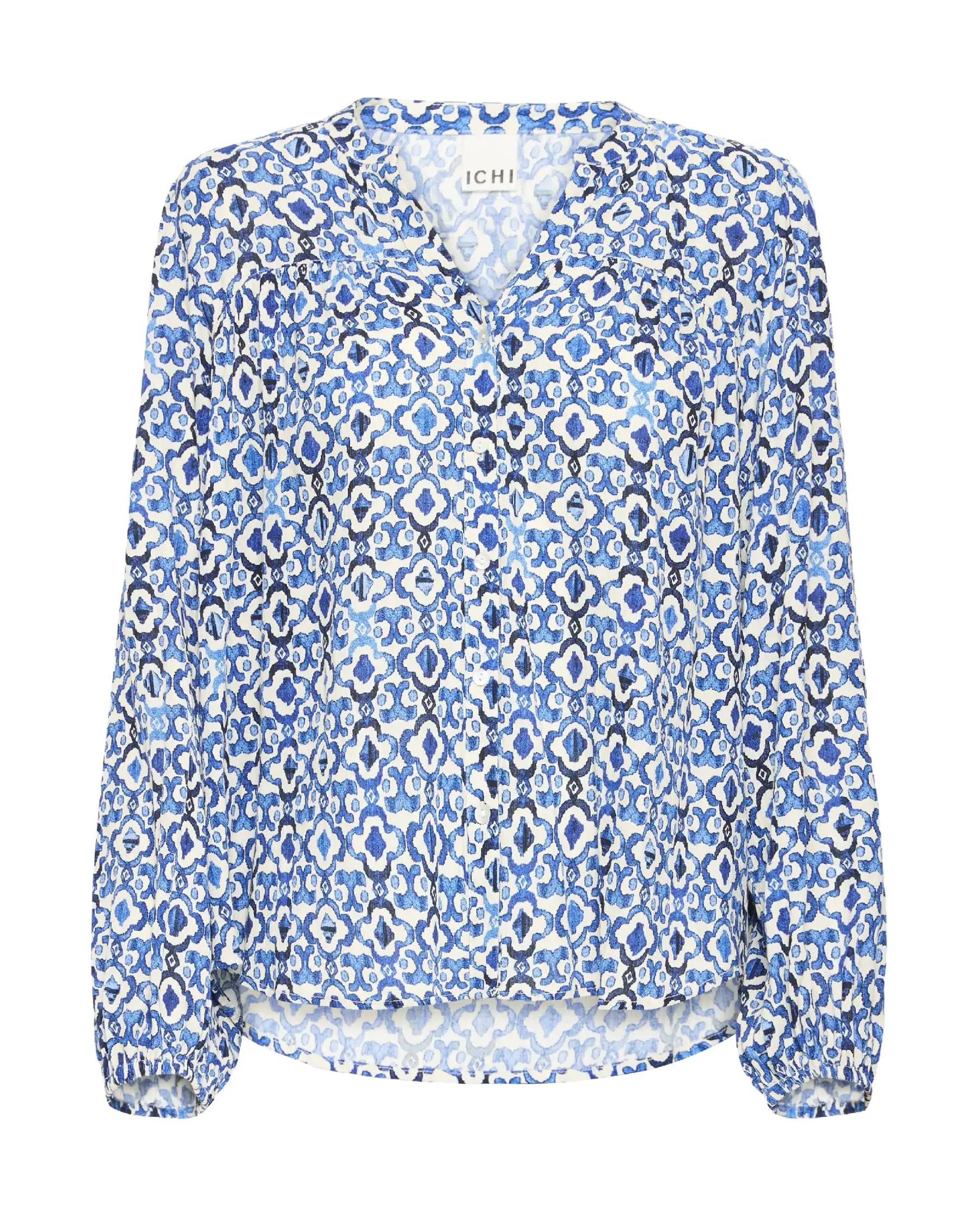 ICHI CAMICIA MARRAKECH AZZURRO