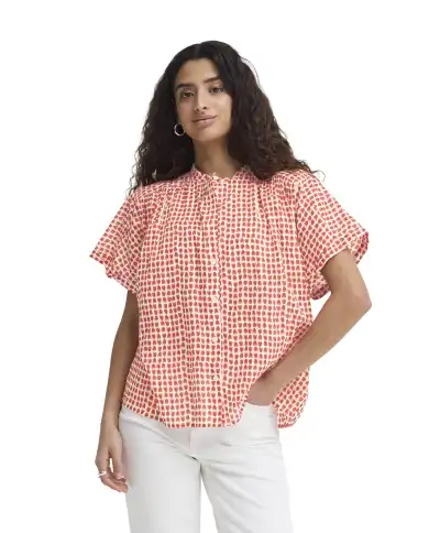 ICHI CAMICIA LUMMA ROSSO