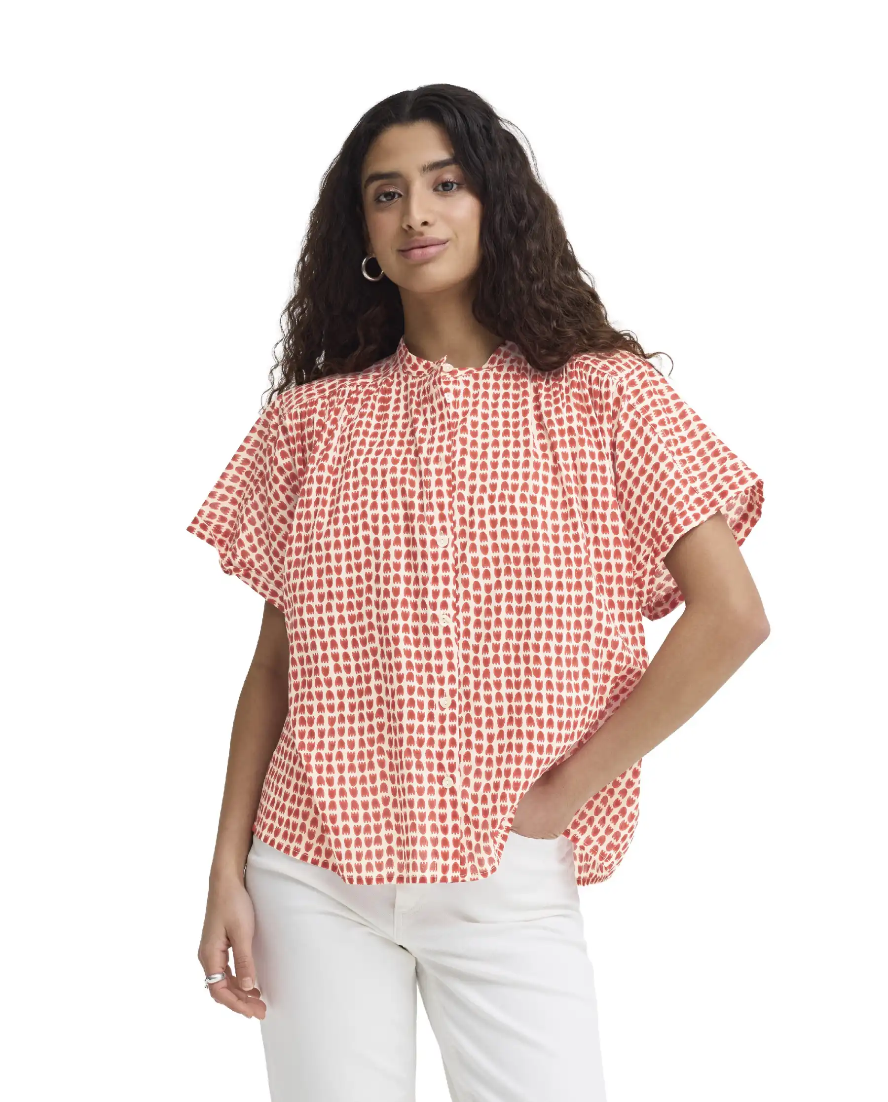 ICHI CAMICIA LUMMA ROSSO