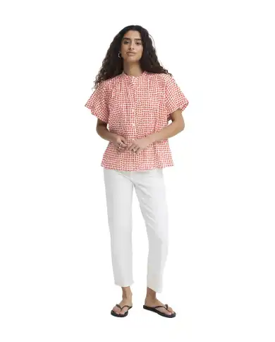 ICHI CAMICIA LUMMA ROSSO