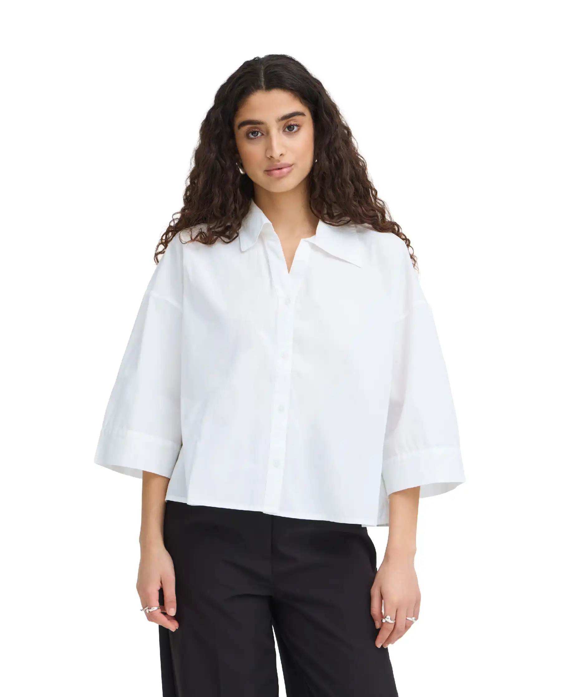 ICHI CAMICIA LUANNE BIANCO