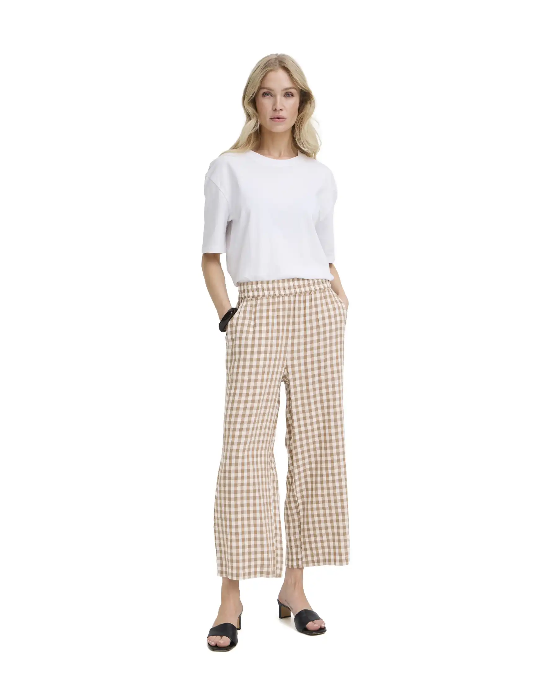 B.YOUNG PANTALONI FALAKKA BEIGE