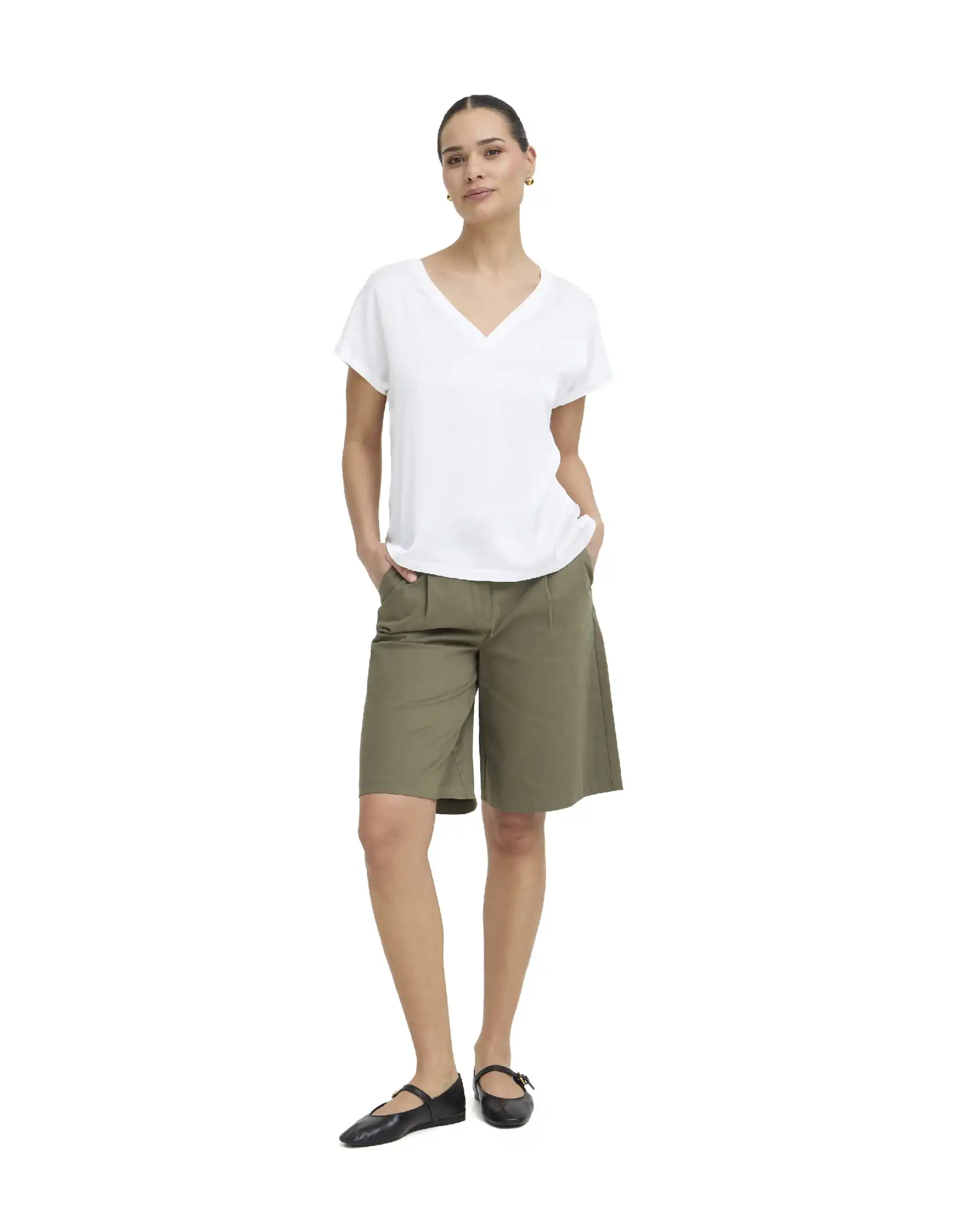 B.YOUNG T-SHIRT SELITA BIANCO