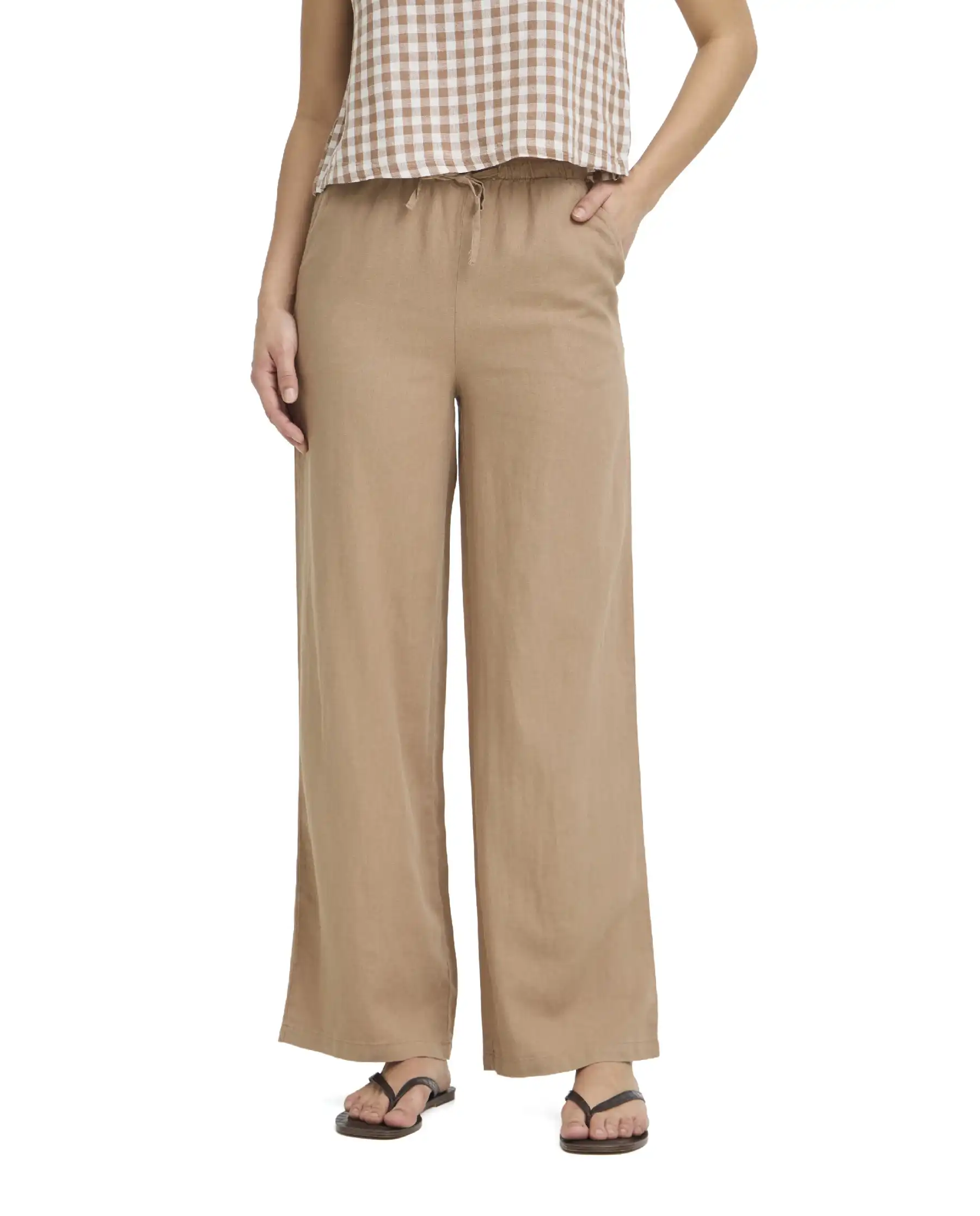 B.YOUNG PANTALONI FALAKKA CAMMELLO