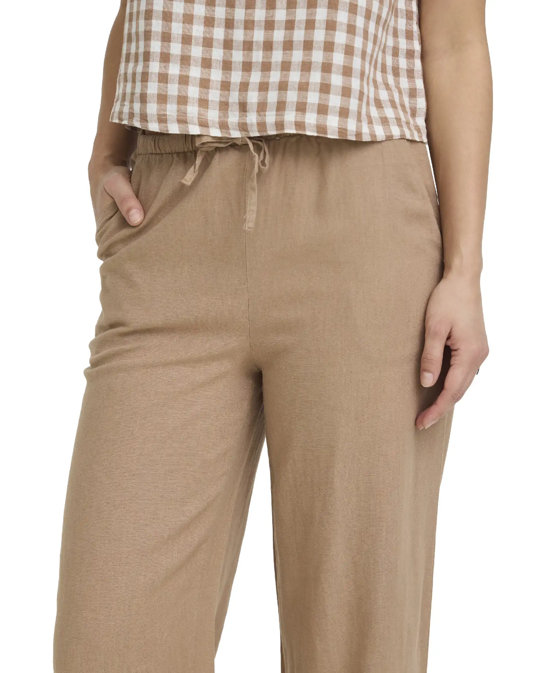 B.YOUNG PANTALONI FALAKKA CAMMELLO