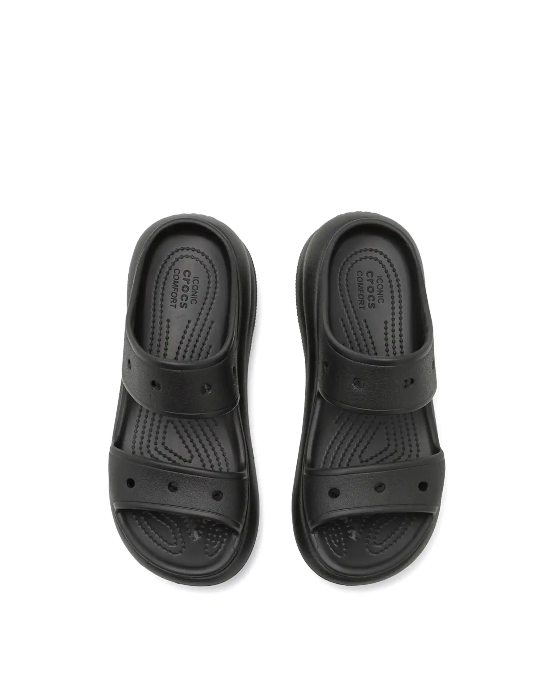 CROCS CIABATTE CLASSIC CRUSH NERO