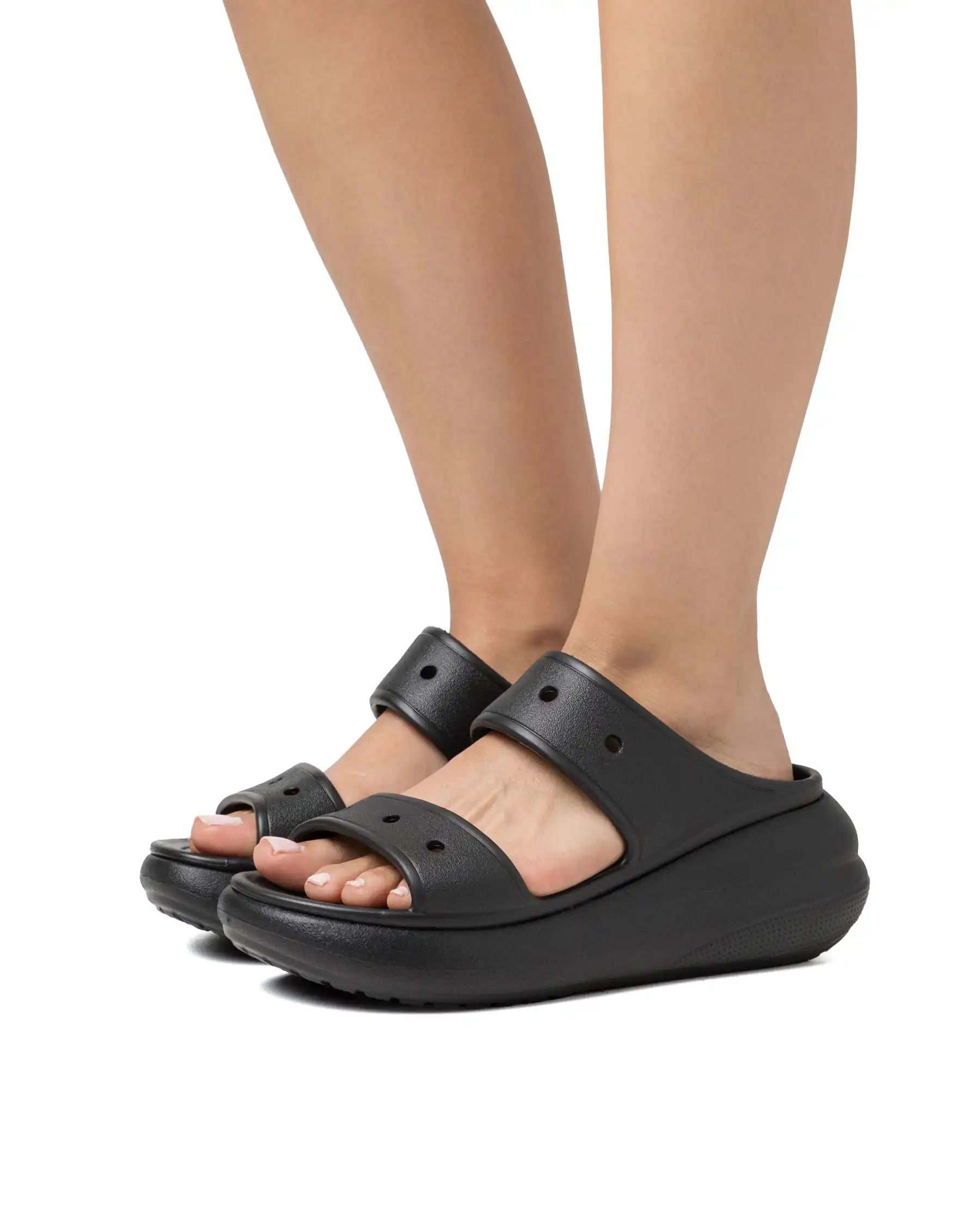 CROCS CIABATTE CLASSIC CRUSH NERO