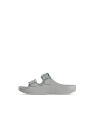 CROCS CIABATTINE SATURDAY METALLIC GRIGIO