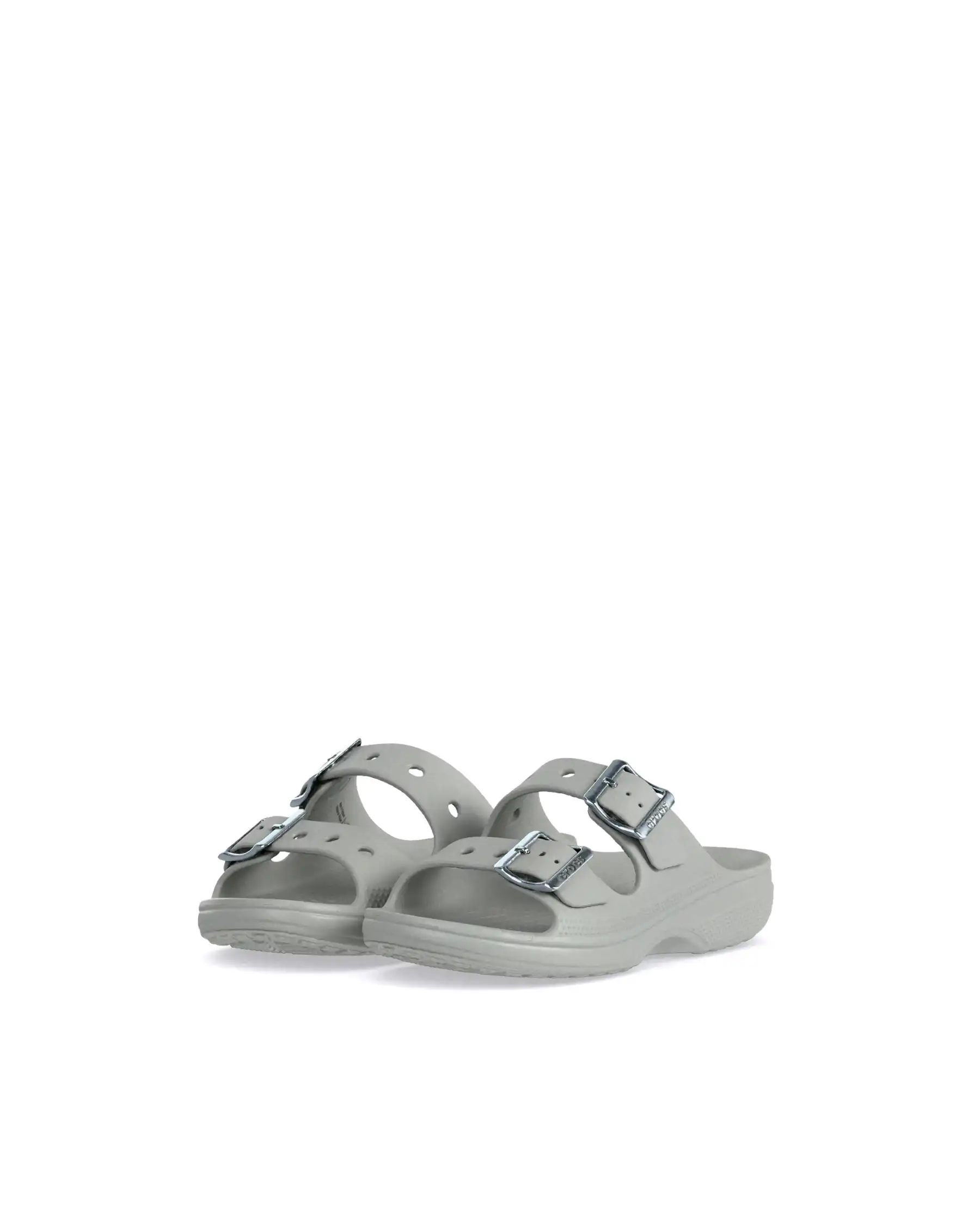 CROCS CIABATTINE SATURDAY METALLIC GRIGIO