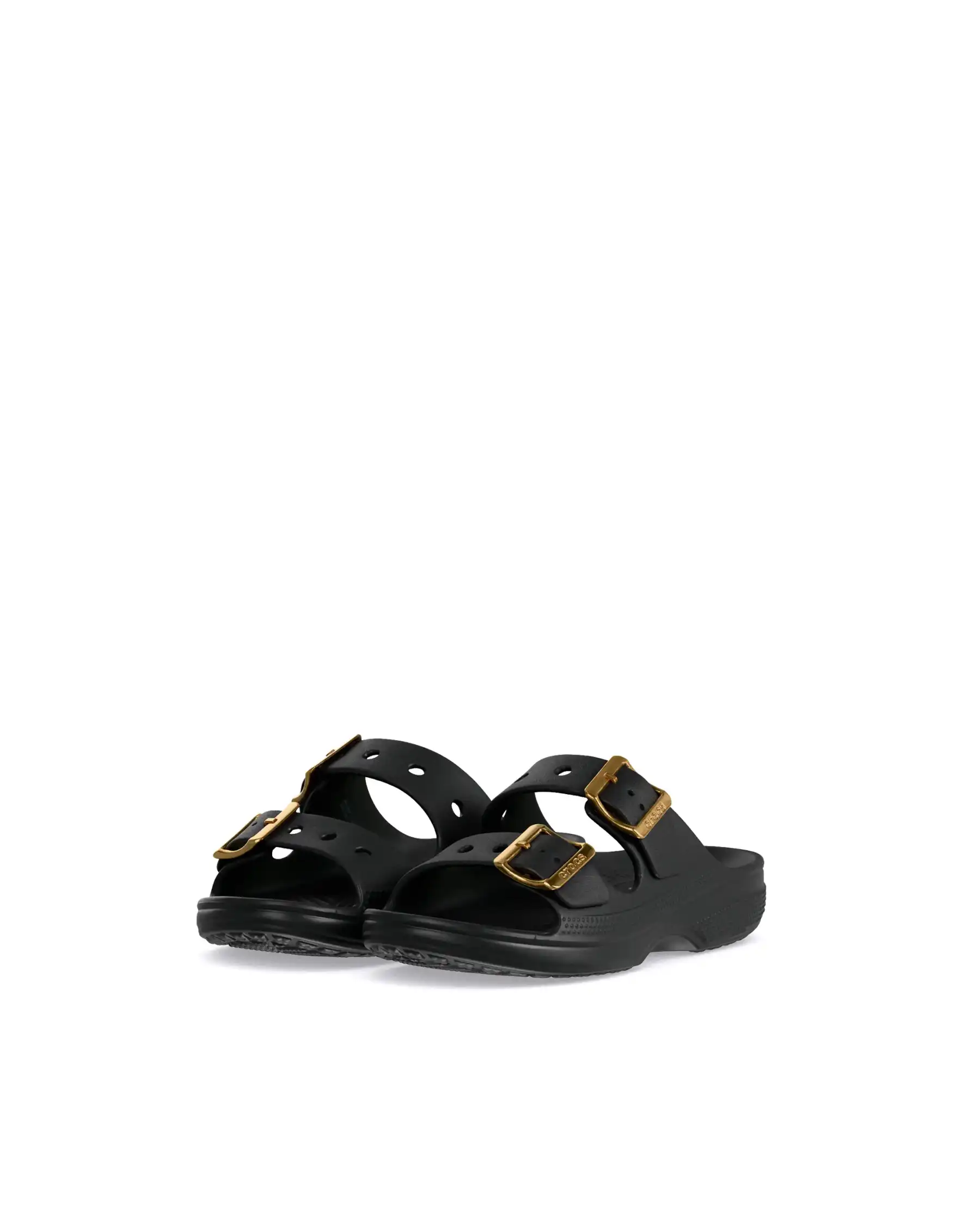 CROCS CIABATTINE SATURDAY METALLIC NERO