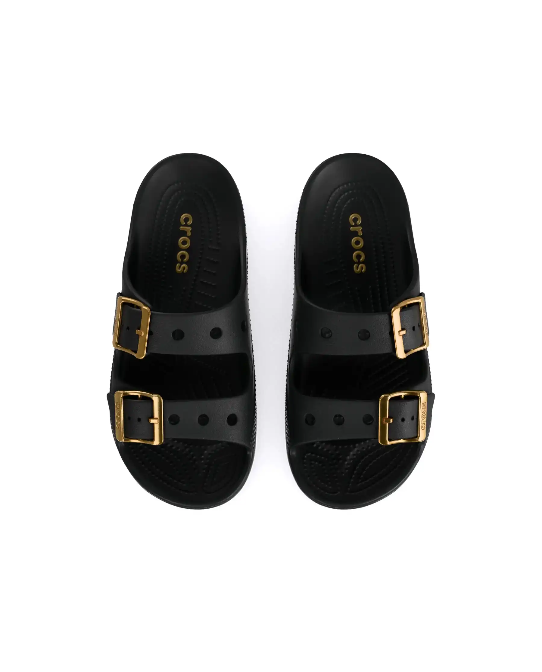 CROCS CIABATTINE SATURDAY METALLIC NERO