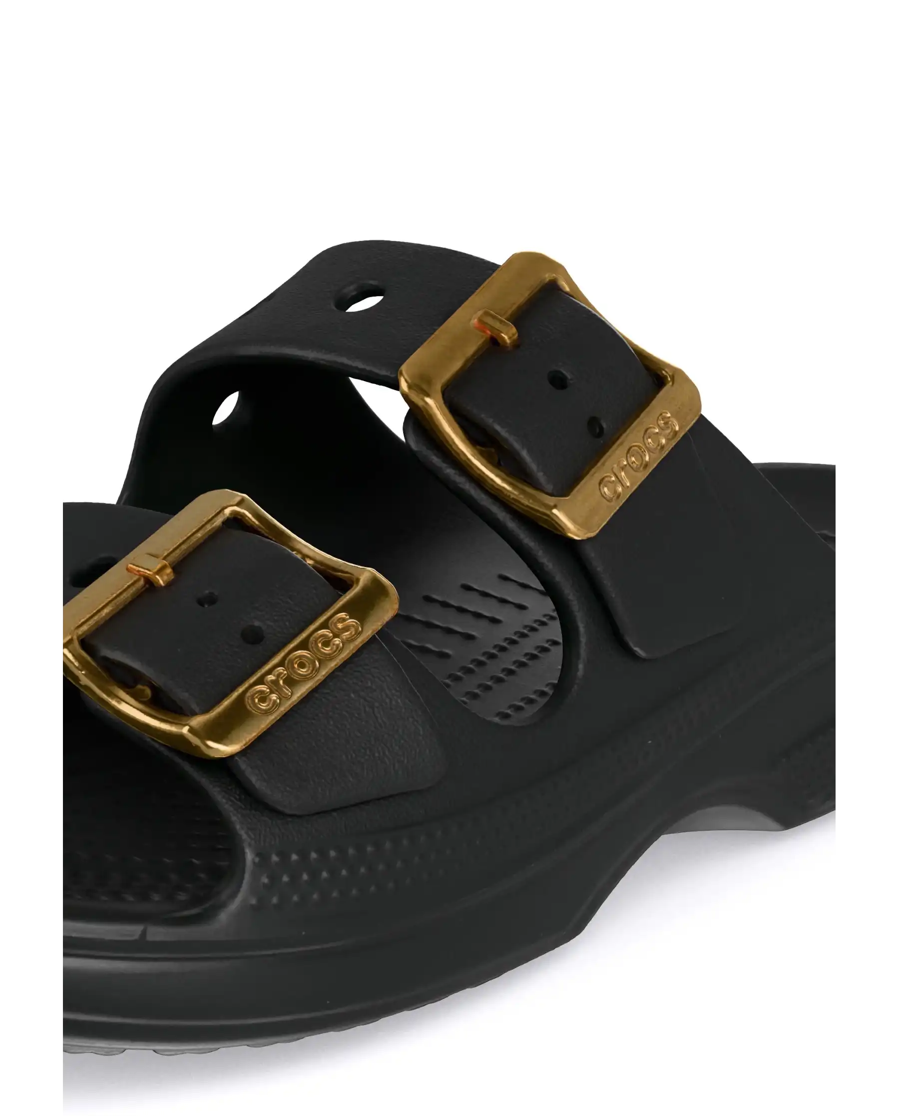 CROCS CIABATTINE SATURDAY METALLIC NERO