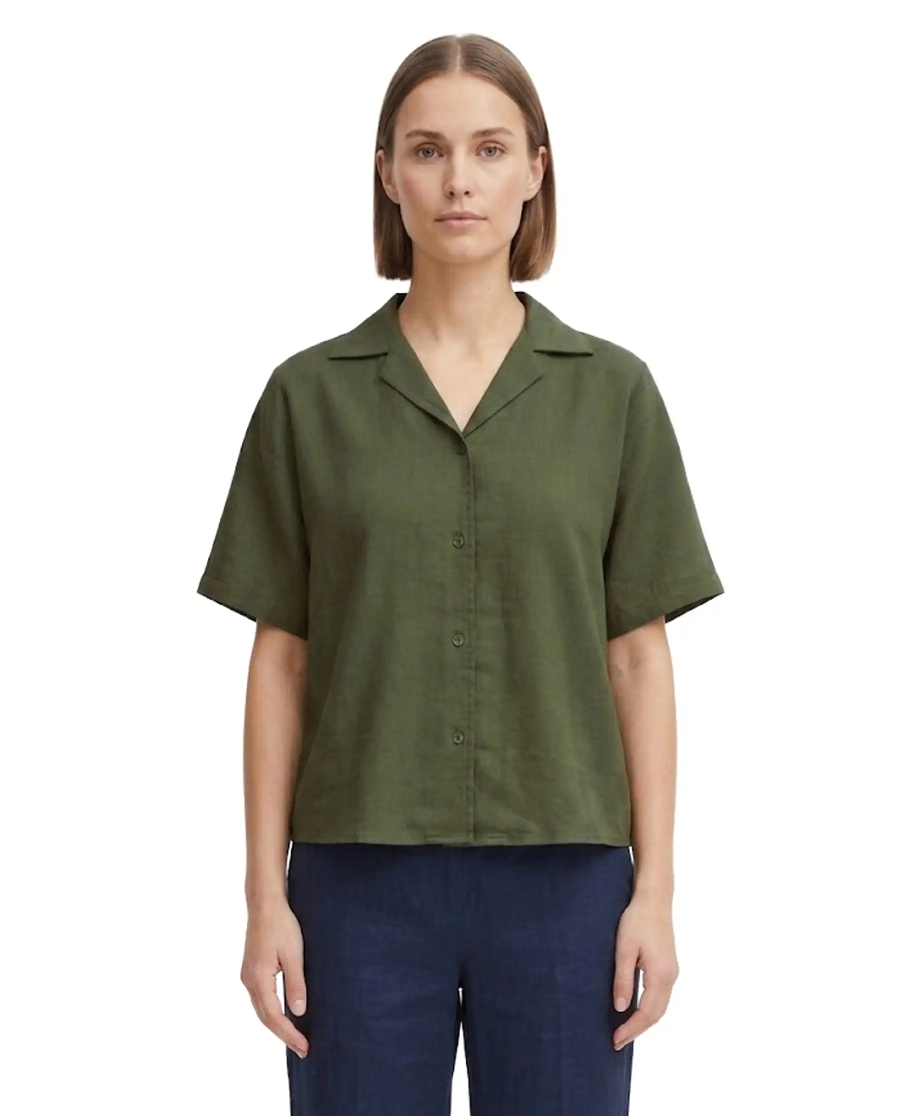 ICHI CAMICIA FOXA VERDE