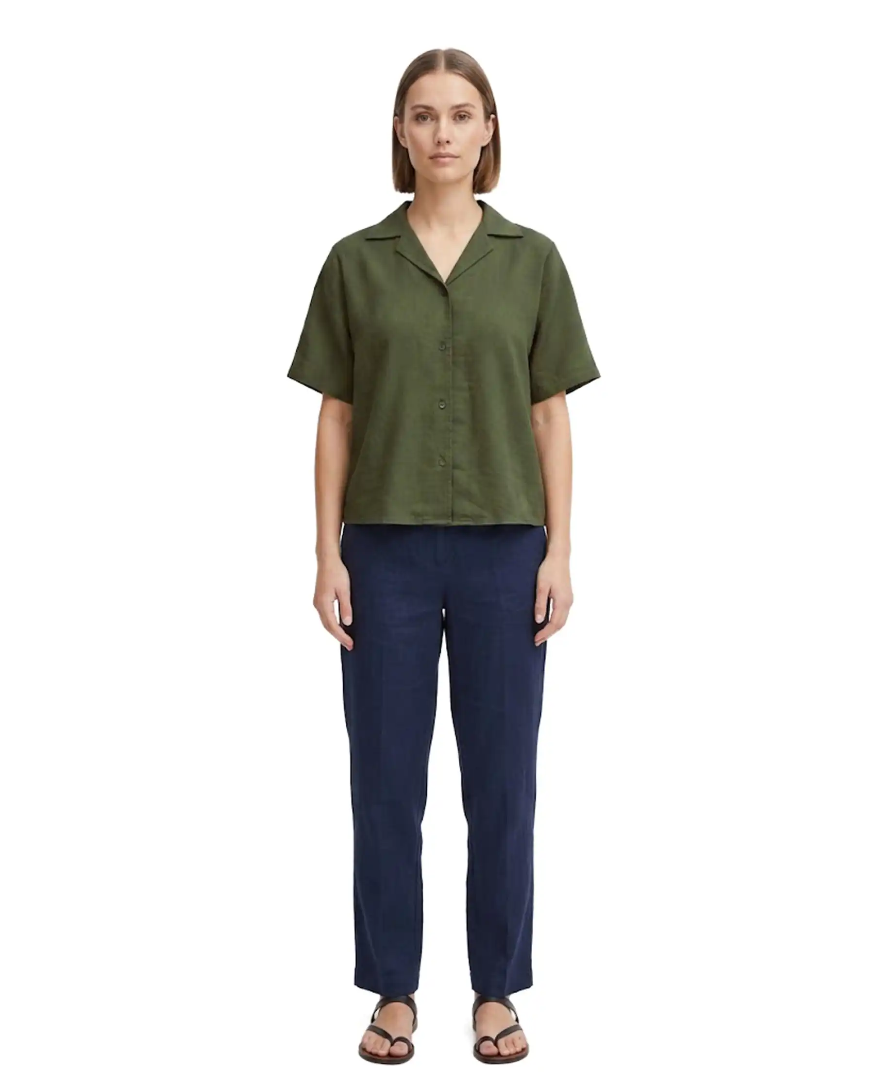 ICHI CAMICIA FOXA VERDE