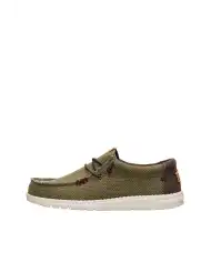 HEY DUDE WALLY BRAIDED VERDE MILITARE