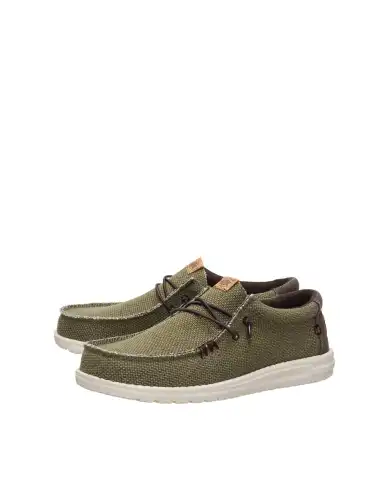 HEY DUDE WALLY BRAIDED VERDE MILITARE