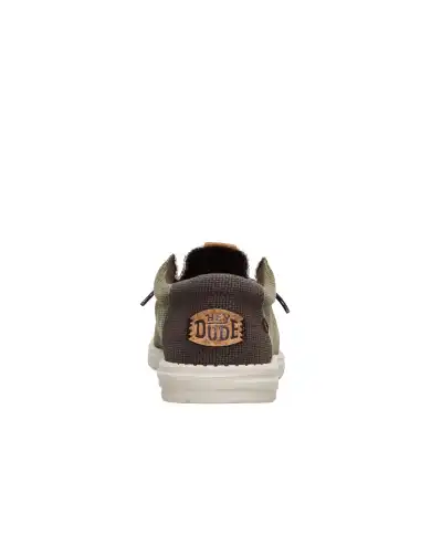 HEY DUDE WALLY BRAIDED VERDE MILITARE
