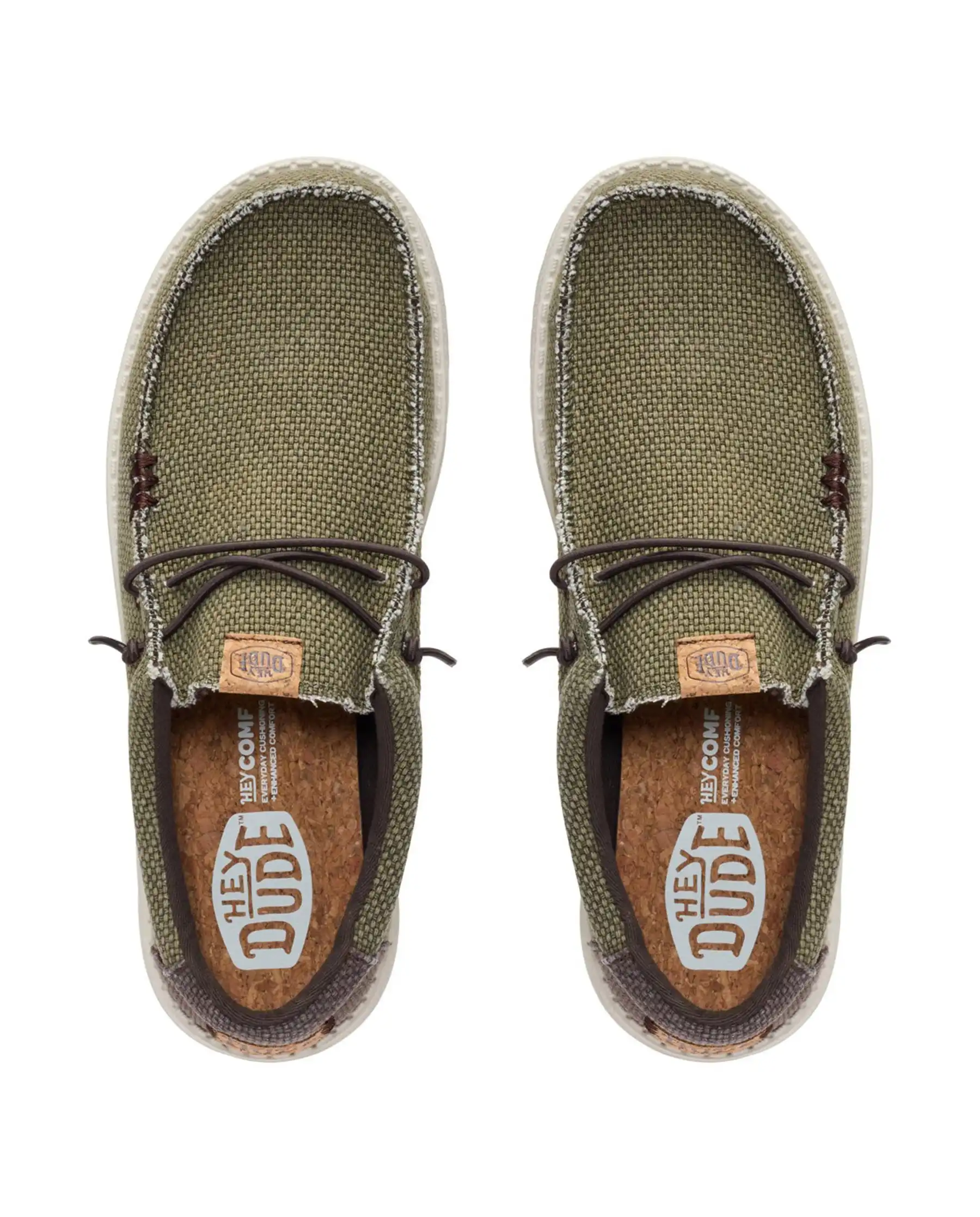 HEY DUDE WALLY BRAIDED VERDE MILITARE