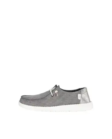 HEY DUDE WENDY METALLIC SPARKLE ARGENTO