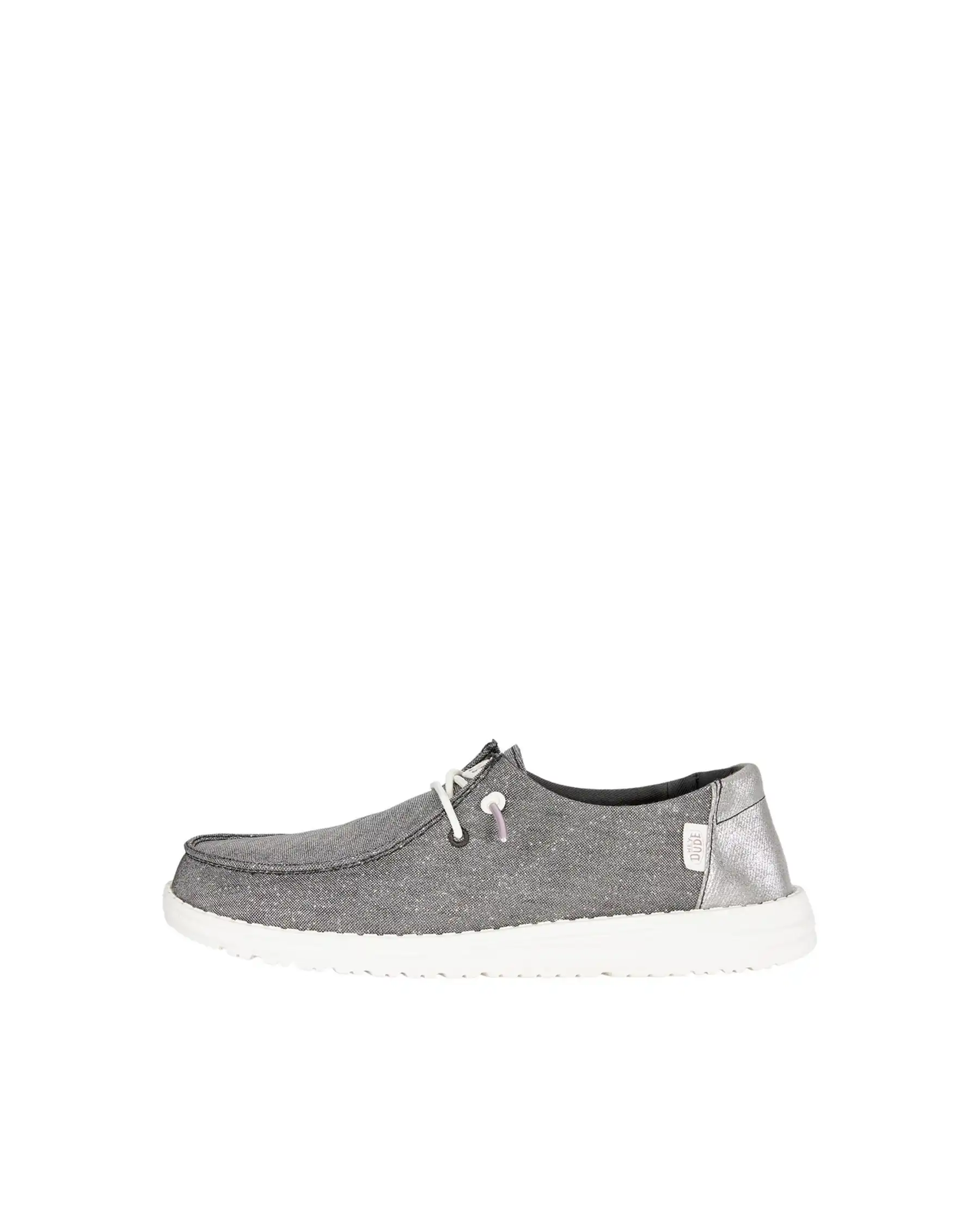 HEY DUDE WENDY METALLIC SPARKLE ARGENTO