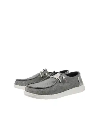 HEY DUDE WENDY METALLIC SPARKLE ARGENTO