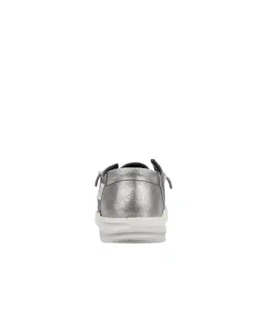 HEY DUDE WENDY METALLIC SPARKLE ARGENTO