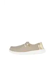 HEY DUDE WENDY METALLIC SPARKLE ORO