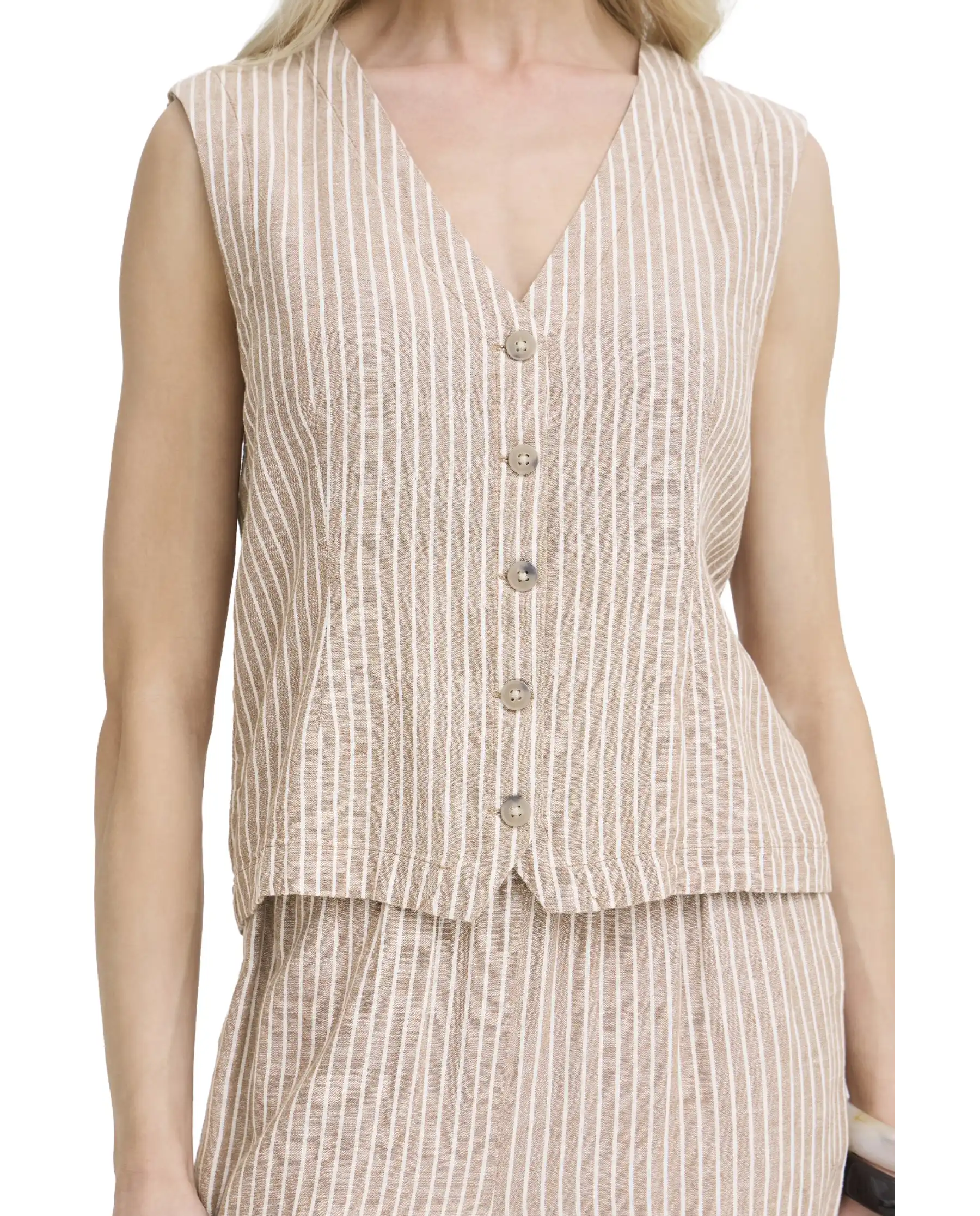 B.YOUNG GILET FALAKKA CAMMELLO