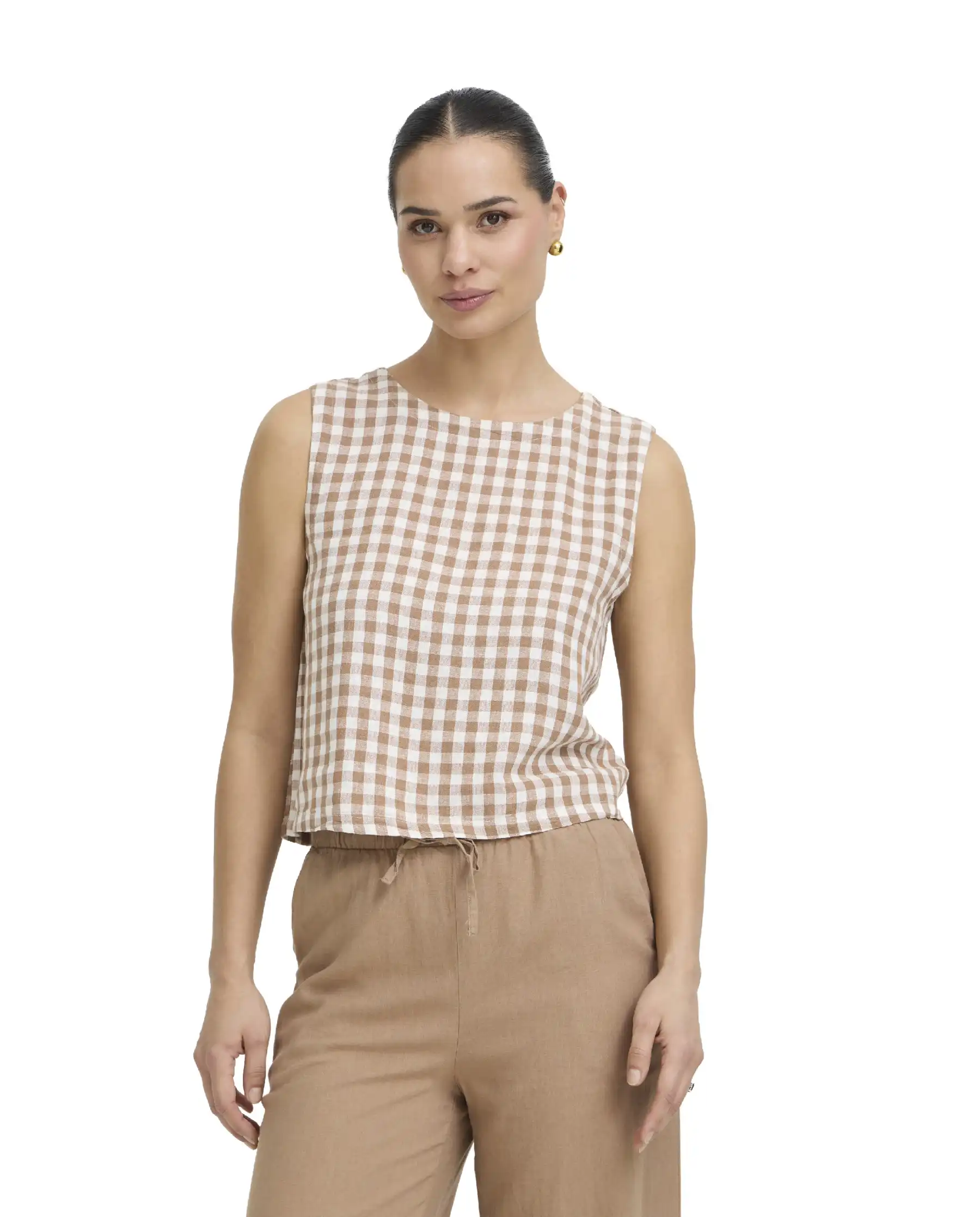 B.YOUNG BLUSA FALAKKA CAMMELLO