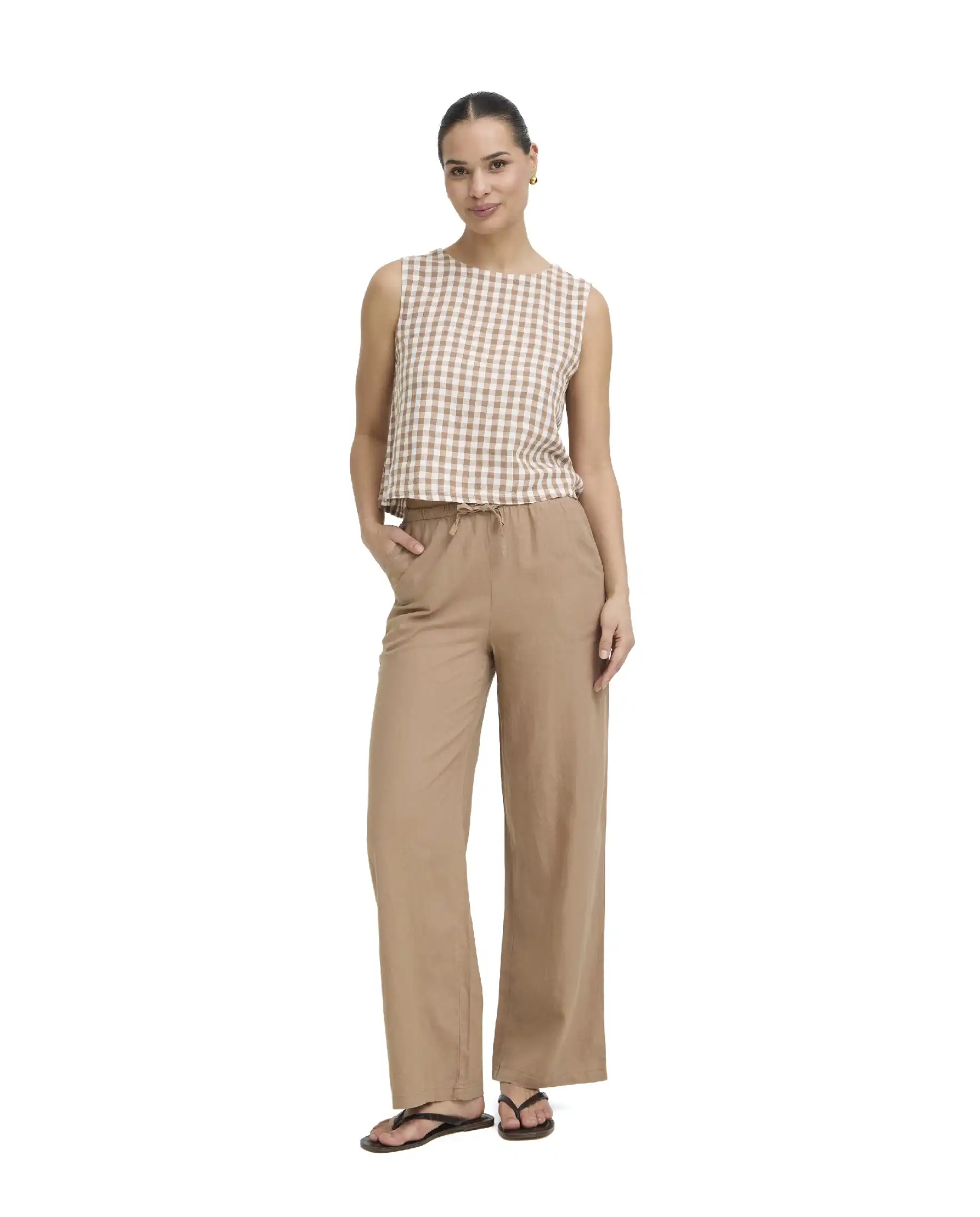 B.YOUNG BLUSA FALAKKA CAMMELLO