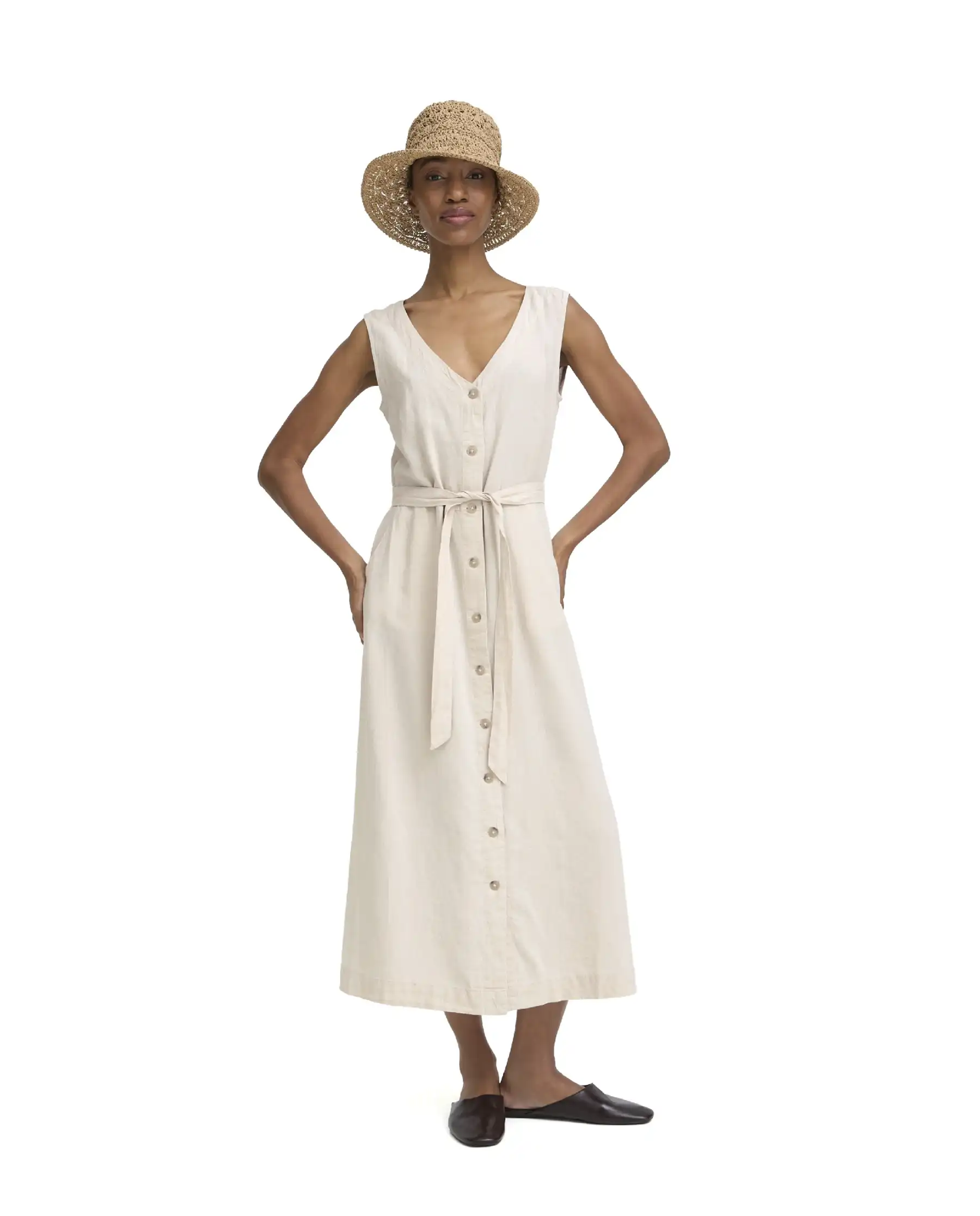 B.YOUNG ABITO FALAKKA BUTTON BEIGE