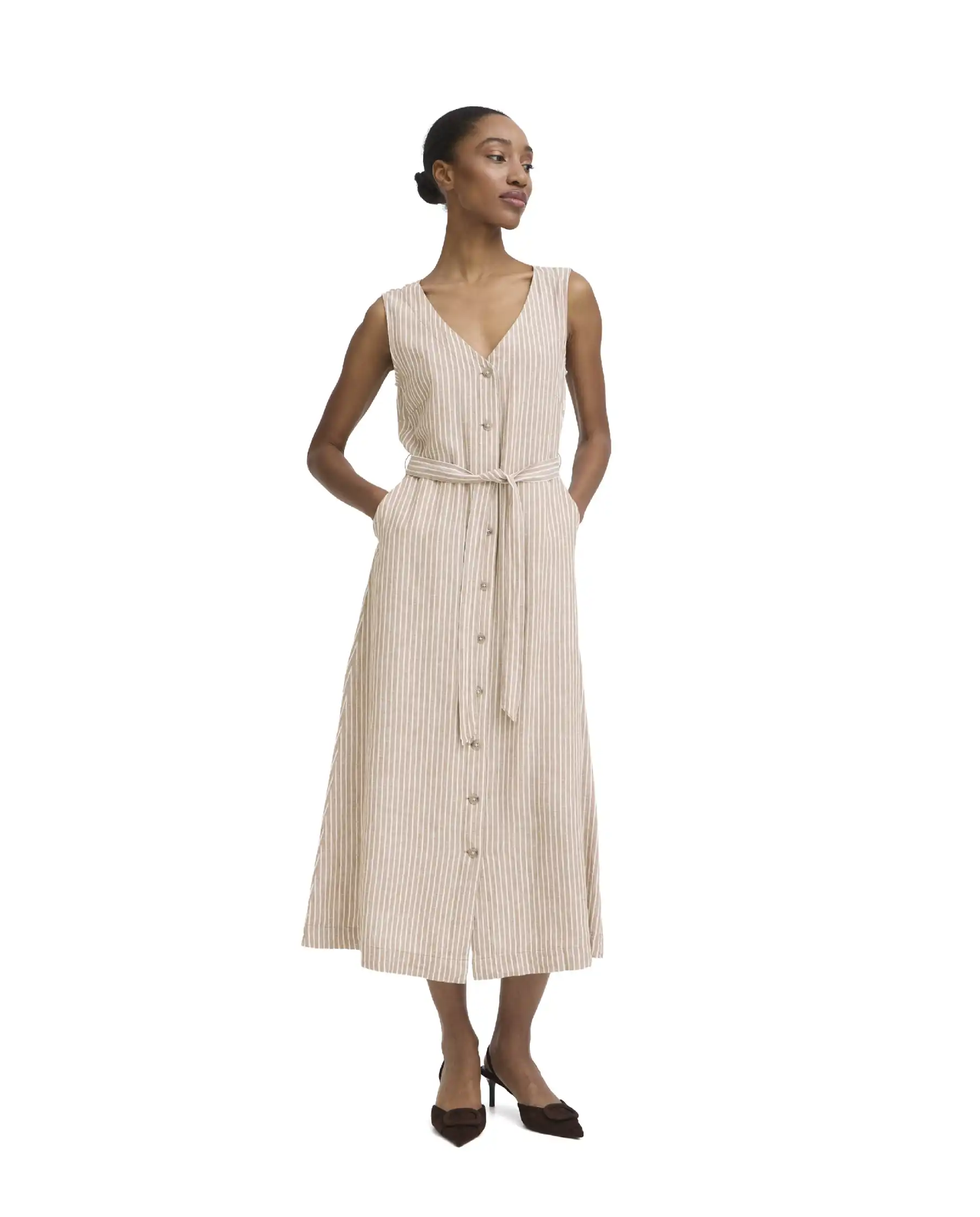 B.YOUNG ABITO FALAKKA BUTTON CAMMELLO