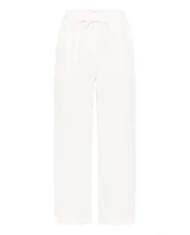 ICHI PANTALONI FOXA BARREL BIANCO