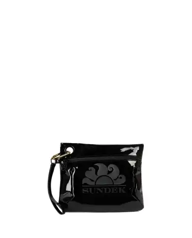 SUNDEK POCHETTE CLUTCH NERO