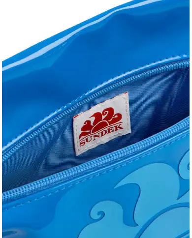 SUNDEK POCHETTE CLUTCH AZZURRO