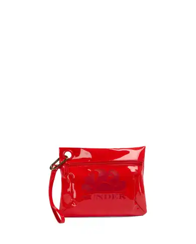 SUNDEK POCHETTE CLUTCH ROSSO