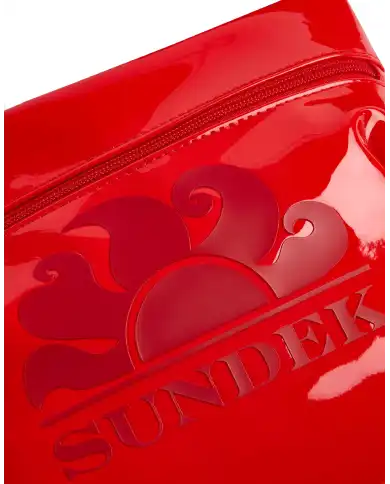 SUNDEK POCHETTE CLUTCH ROSSO