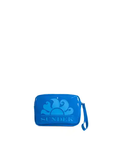 SUNDEK POCHETTE BOSTON CLUTCH AZZURRO