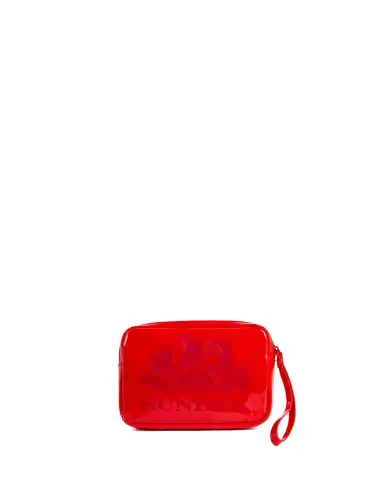 SUNDEK POCHETTE BOSTON CLUTCH ROSSO