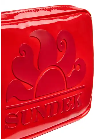 SUNDEK POCHETTE BOSTON CLUTCH ROSSO