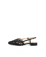 MISS UNIQUE SLING BACK NERO