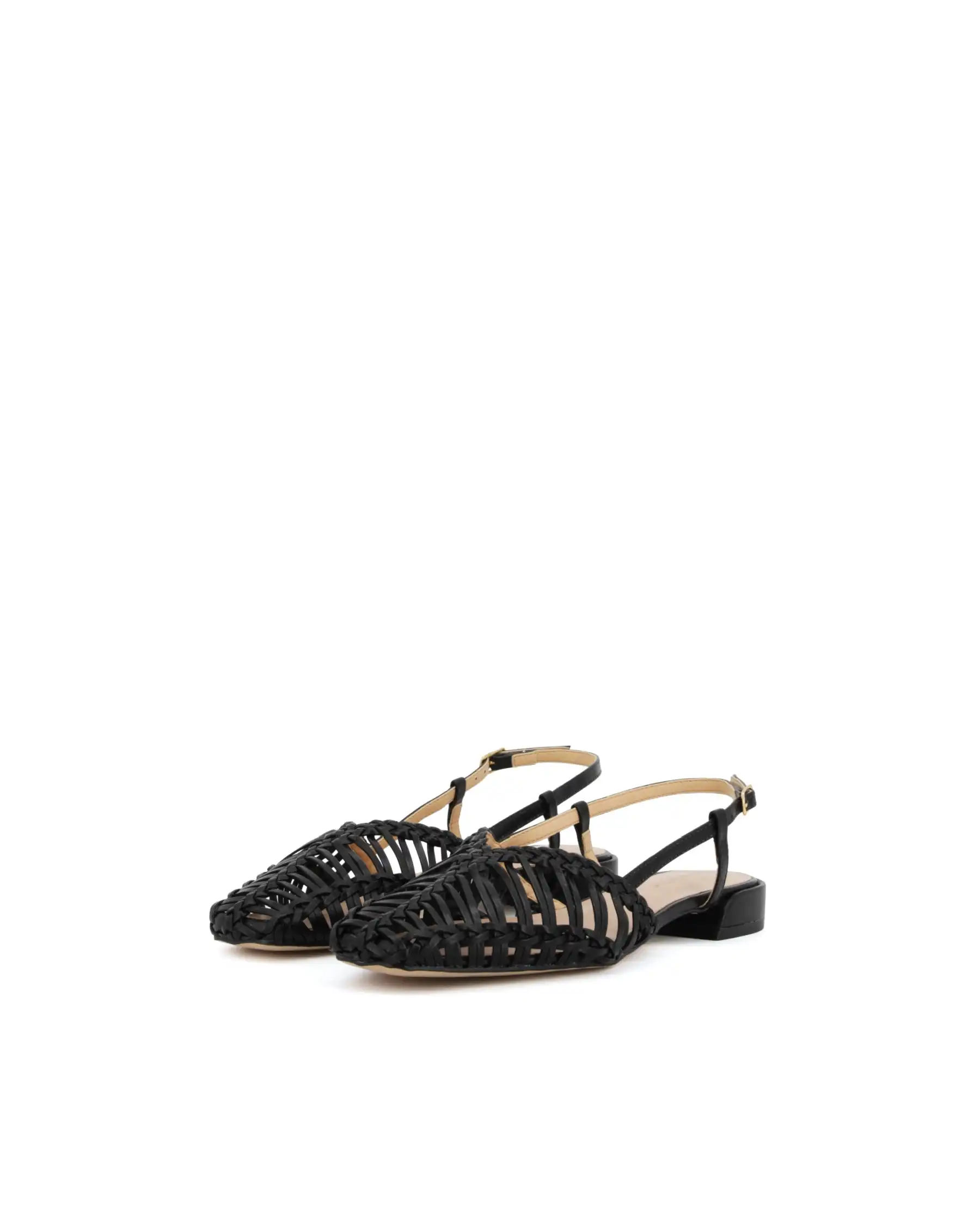 MISS UNIQUE SLING BACK NERO