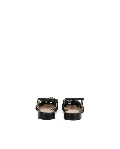 MISS UNIQUE SLING BACK NERO