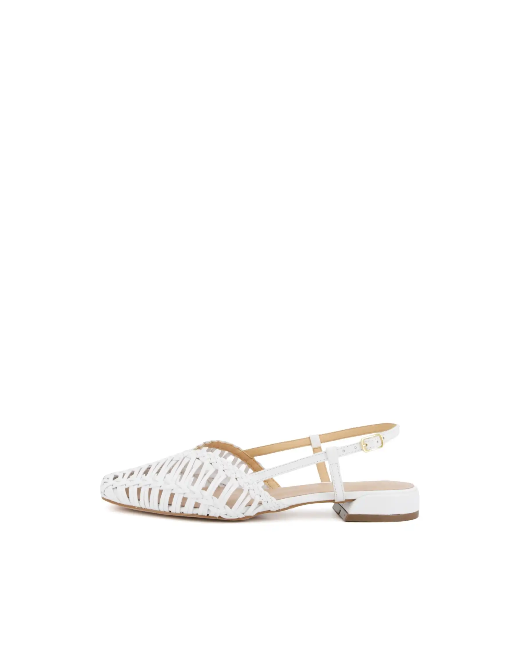 MISS UNIQUE SLING BACK BIANCO
