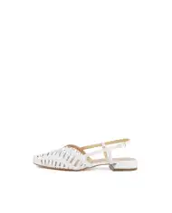 MISS UNIQUE SLING BACK BIANCO