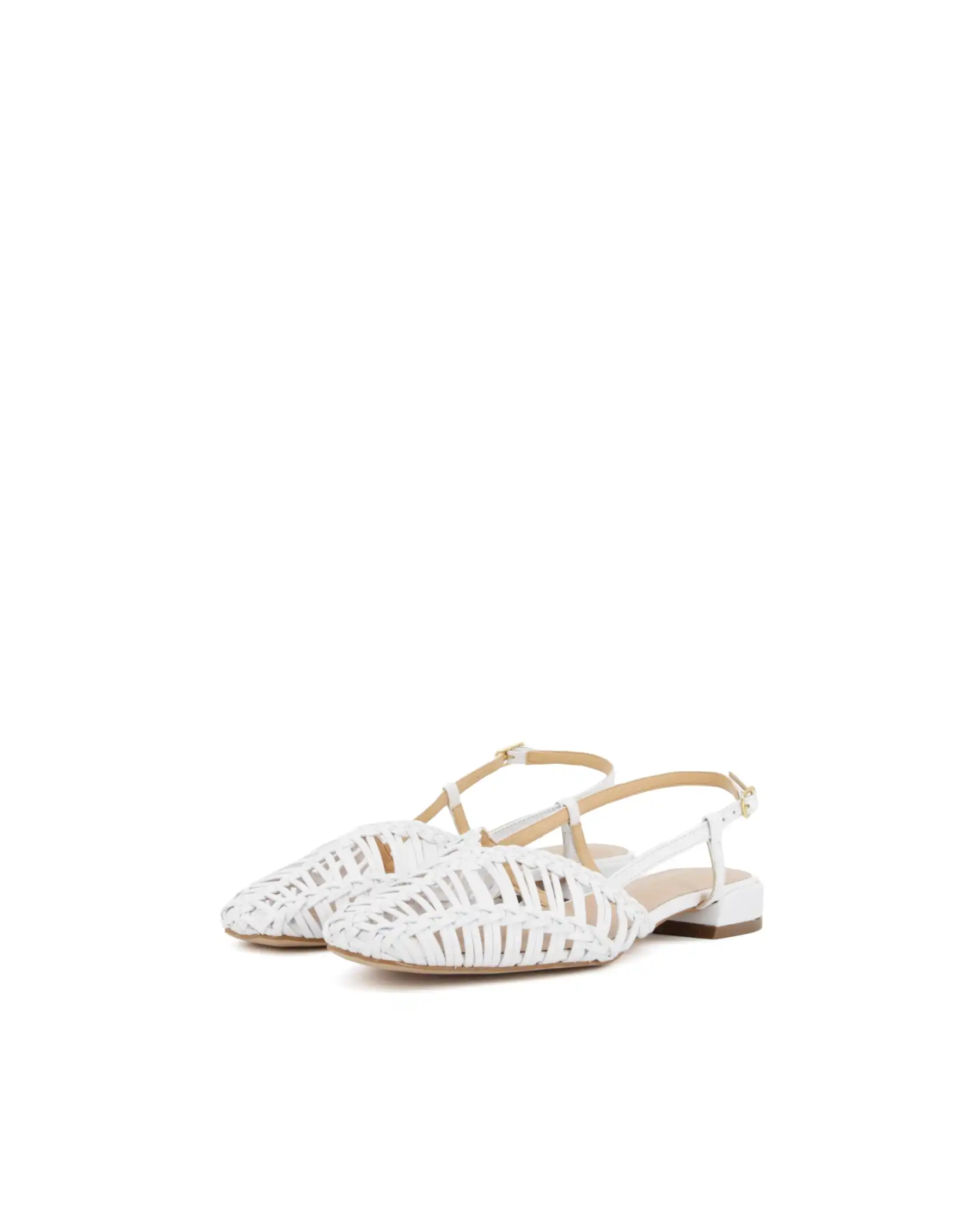 MISS UNIQUE SLING BACK BIANCO