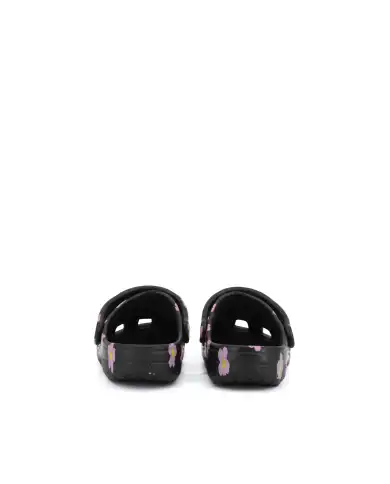 CROCS SABOT CLASSIC FLOWER NERO