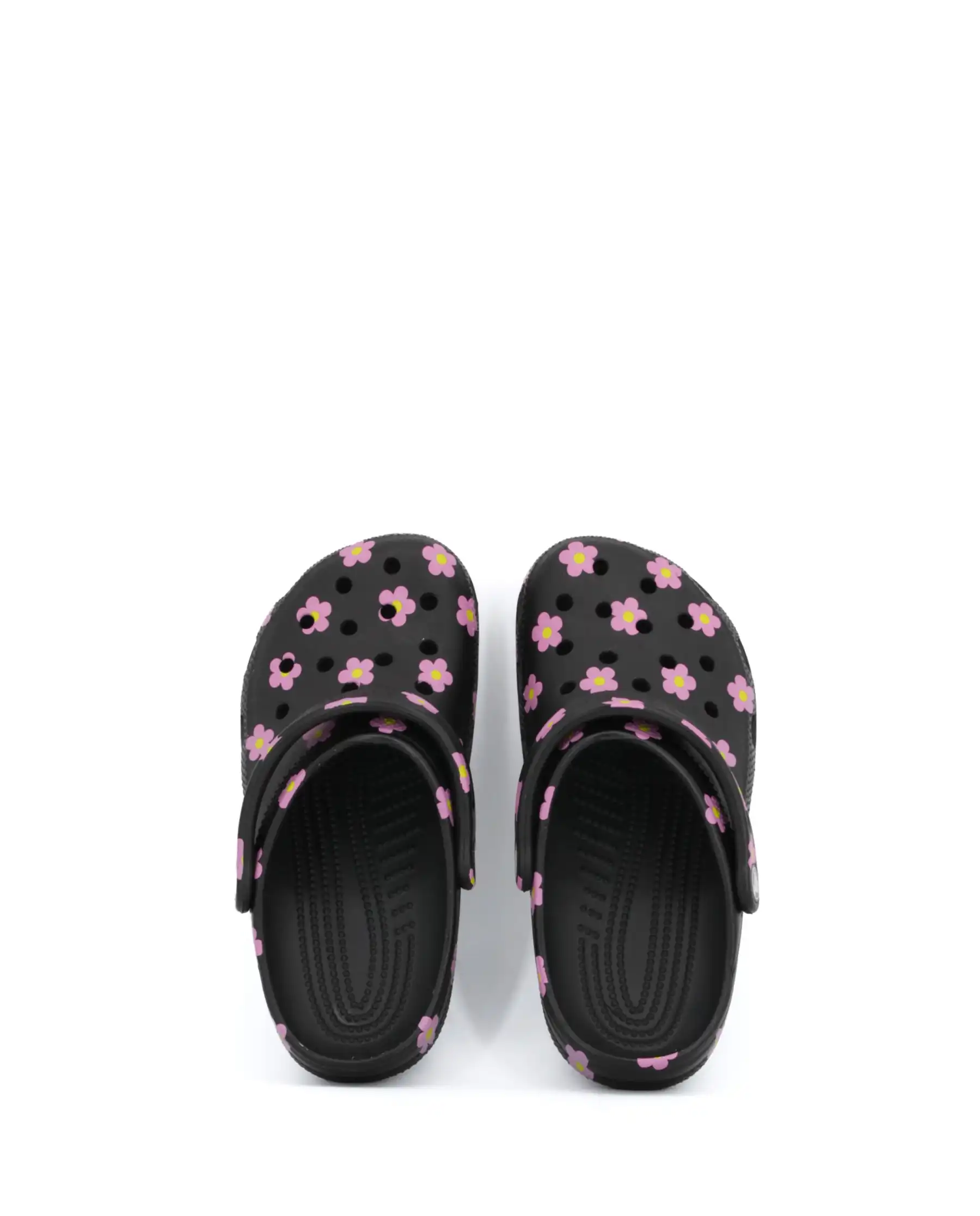 CROCS SABOT CLASSIC FLOWER NERO