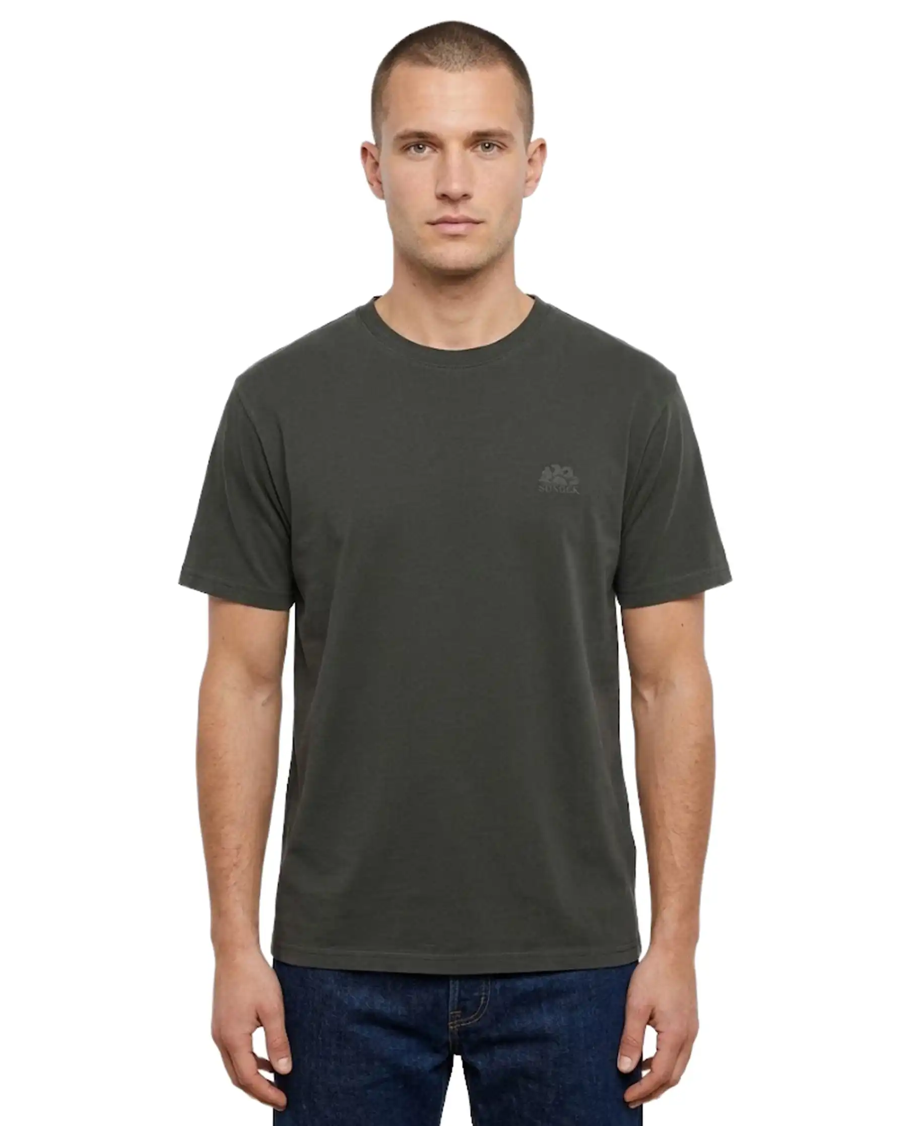 SUNDEK T-SHIRT VERDE MILITARE